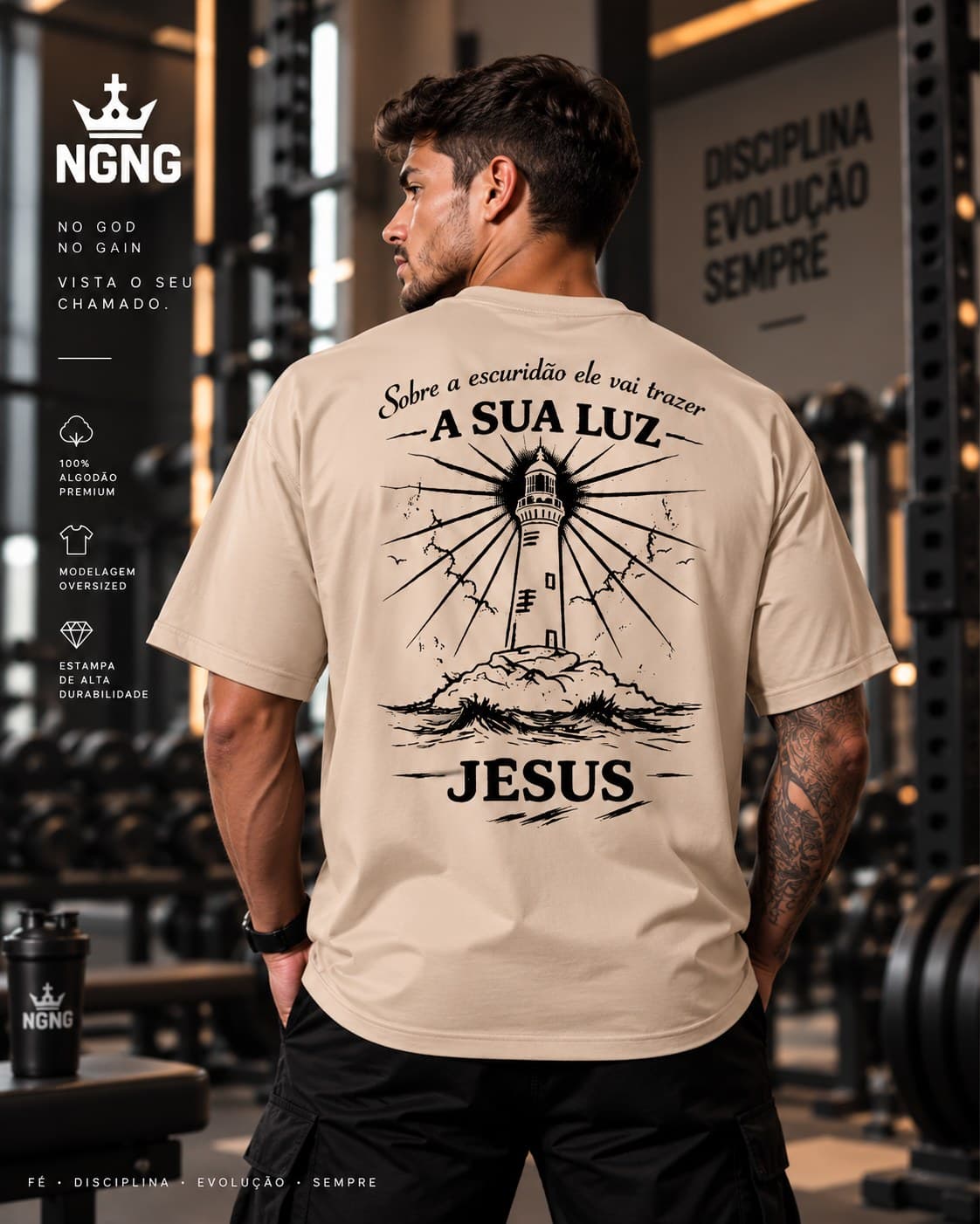 Oversized Premium NGNG "A Sua Luz"
